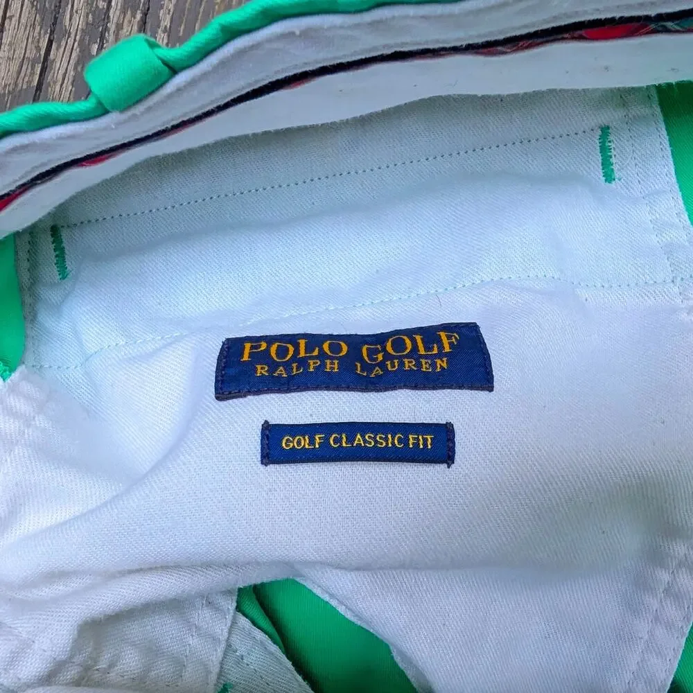 Polo Golf Ralph Lauren Mens 36 Green Shorts Classic Fit Stretch Preppy Summer